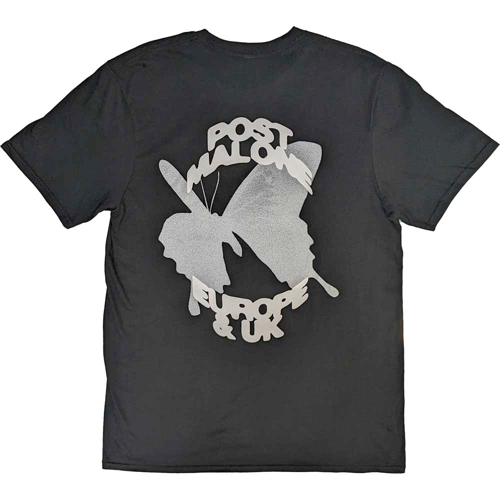 Post Malone - Butterfly Logo 2023 Tour Tshirt Homme - Noir